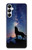 S3555 Wolf Howling Million Star Hülle Schutzhülle Taschen für Samsung Galaxy A05s