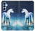 S1130 Unicorn Horse Hülle Schutzhülle Taschen für Samsung Galaxy A15 5G