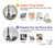 S2350 Old Paris Eiffel Tower Hülle Schutzhülle Taschen für Samsung Galaxy A15 5G
