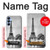 S2350 Old Paris Eiffel Tower Hülle Schutzhülle Taschen für Samsung Galaxy A15 5G