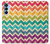 S2362 Rainbow Colorful Shavron Zig Zag Pattern Hülle Schutzhülle Taschen für Samsung Galaxy A15 5G