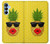 S2443 Funny Pineapple Sunglasses Kiss Hülle Schutzhülle Taschen für Samsung Galaxy A15 5G
