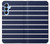 S2767 Navy White Striped Hülle Schutzhülle Taschen für Samsung Galaxy A15 5G