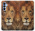 S2870 Lion King of Beasts Hülle Schutzhülle Taschen für Samsung Galaxy A15 5G