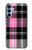 S3091 Pink Plaid Pattern Hülle Schutzhülle Taschen für Samsung Galaxy A15 5G