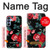 S3112 Rose Floral Pattern Black Hülle Schutzhülle Taschen für Samsung Galaxy A15 5G