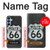 S3207 Route 66 Sign Hülle Schutzhülle Taschen für Samsung Galaxy A15 5G