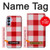 S3535 Red Gingham Hülle Schutzhülle Taschen für Samsung Galaxy A15 5G