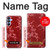 S3817 Red Floral Cherry blossom Pattern Hülle Schutzhülle Taschen für Samsung Galaxy A15 5G