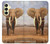 S0310 African Elephant Hülle Schutzhülle Taschen für Samsung Galaxy A25 5G
