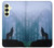 S0935 Wolf Howling in Forest Hülle Schutzhülle Taschen für Samsung Galaxy A25 5G