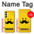 S1145 Yellow Mustache Sun Hülle Schutzhülle Taschen für Samsung Galaxy A25 5G