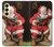 S1417 Santa Claus Merry Xmas Hülle Schutzhülle Taschen für Samsung Galaxy A25 5G