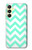 S1723 Mint Chevron Zigzag Hülle Schutzhülle Taschen für Samsung Galaxy A25 5G