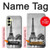 S2350 Old Paris Eiffel Tower Hülle Schutzhülle Taschen für Samsung Galaxy A25 5G