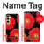 S2478 Red Daisy flower Hülle Schutzhülle Taschen für Samsung Galaxy A25 5G