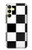S2492 Black and White Check Hülle Schutzhülle Taschen für Samsung Galaxy A25 5G