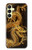 S2804 Chinese Gold Dragon Printed Hülle Schutzhülle Taschen für Samsung Galaxy A25 5G