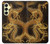 S2804 Chinese Gold Dragon Printed Hülle Schutzhülle Taschen für Samsung Galaxy A25 5G