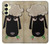 S2826 Cute Cartoon Unsleep Black Sheep Hülle Schutzhülle Taschen für Samsung Galaxy A25 5G