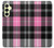 S3091 Pink Plaid Pattern Hülle Schutzhülle Taschen für Samsung Galaxy A25 5G