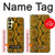 S3365 Yellow Python Skin Graphic Print Hülle Schutzhülle Taschen für Samsung Galaxy A25 5G