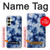 S3439 Fabric Indigo Tie Dye Hülle Schutzhülle Taschen für Samsung Galaxy A25 5G