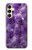 S3713 Purple Quartz Amethyst Graphic Printed Hülle Schutzhülle Taschen für Samsung Galaxy A25 5G