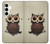 S0360 Coffee Owl Hülle Schutzhülle Taschen für Samsung Galaxy A35 5G