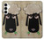 S2826 Cute Cartoon Unsleep Black Sheep Hülle Schutzhülle Taschen für Samsung Galaxy A35 5G