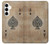 S2928 Vintage Spades Ace Card Hülle Schutzhülle Taschen für Samsung Galaxy A35 5G