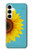 S3039 Vintage Sunflower Blue Hülle Schutzhülle Taschen für Samsung Galaxy A35 5G