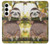S3138 Cute Baby Sloth Paint Hülle Schutzhülle Taschen für Samsung Galaxy A35 5G