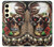 S0753 Skull Wing Rose Punk Hülle Schutzhülle Taschen für Samsung Galaxy S24