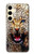 S1932 Blue Eyed Leopard Hülle Schutzhülle Taschen für Samsung Galaxy S24