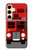 S2058 England British Double Decker Bus Hülle Schutzhülle Taschen für Samsung Galaxy S24