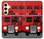 S2058 England British Double Decker Bus Hülle Schutzhülle Taschen für Samsung Galaxy S24