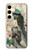S2086 Peacock Painting Hülle Schutzhülle Taschen für Samsung Galaxy S24