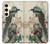 S2086 Peacock Painting Hülle Schutzhülle Taschen für Samsung Galaxy S24