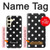 S2299 Black Polka Dots Hülle Schutzhülle Taschen für Samsung Galaxy S24