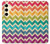 S2362 Rainbow Colorful Shavron Zig Zag Pattern Hülle Schutzhülle Taschen für Samsung Galaxy S24