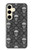 S2371 Skull Vintage Monochrome Pattern Hülle Schutzhülle Taschen für Samsung Galaxy S24