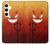 S2454 Red Cute Little Devil Cartoon Hülle Schutzhülle Taschen für Samsung Galaxy S24