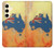 S2494 Australia Flag Map Rock Texture Hülle Schutzhülle Taschen für Samsung Galaxy S24