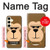 S2721 Cute Grumpy Monkey Cartoon Hülle Schutzhülle Taschen für Samsung Galaxy S24