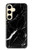 S2895 Black Marble Graphic Printed Hülle Schutzhülle Taschen für Samsung Galaxy S24