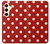 S2951 Red Polka Dots Hülle Schutzhülle Taschen für Samsung Galaxy S24
