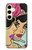 S3171 Girls Pop Art Hülle Schutzhülle Taschen für Samsung Galaxy S24