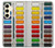 S3243 Watercolor Paint Set Hülle Schutzhülle Taschen für Samsung Galaxy S24