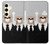 S3557 Bear in Black Suit Hülle Schutzhülle Taschen für Samsung Galaxy S24
